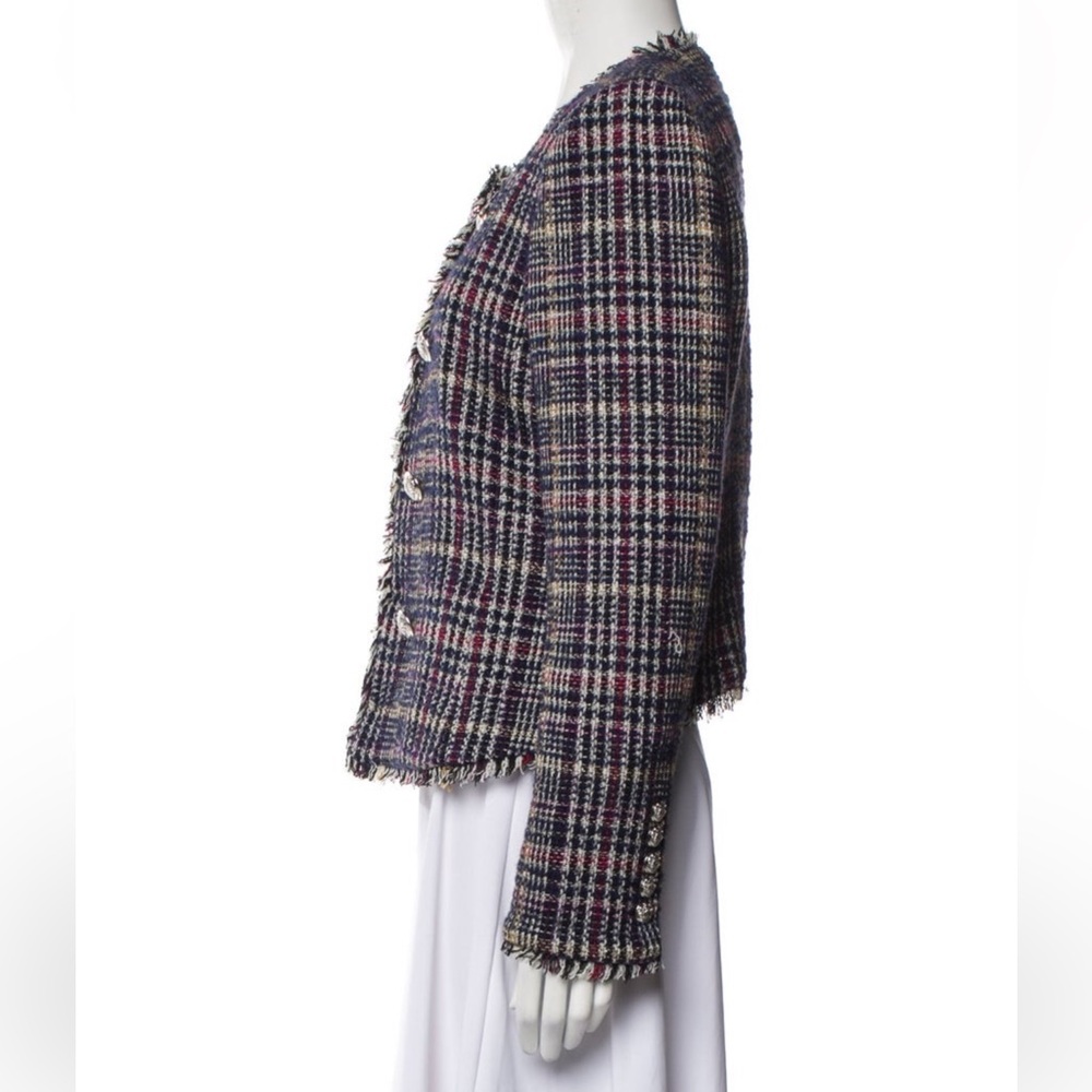 Veronica Beard Metallic Navy Tweed Jerry Jacket NWOT - Picture 8 of 11